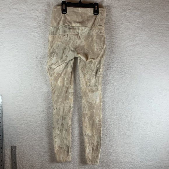 Alpine‎ Design Tights Women's XS Beige Pockets Stretch Pull On High-Rise 7262 - Picture 2 of 9